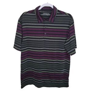 Nike Golf Dri-FIT striped men's polo shirt medium